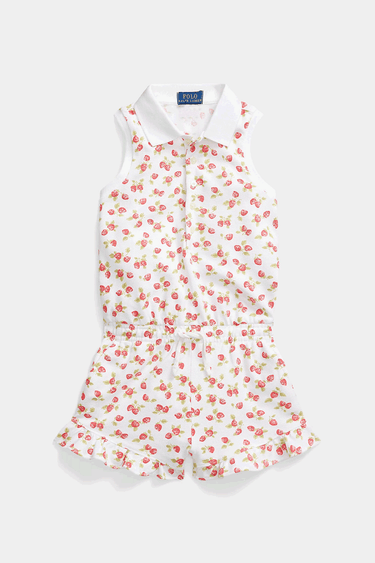 Polo Ralph Lauren - Strawberry Stretch Mesh Polo Playsuit